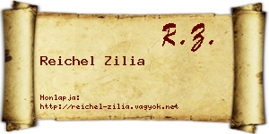Reichel Zilia névjegykártya